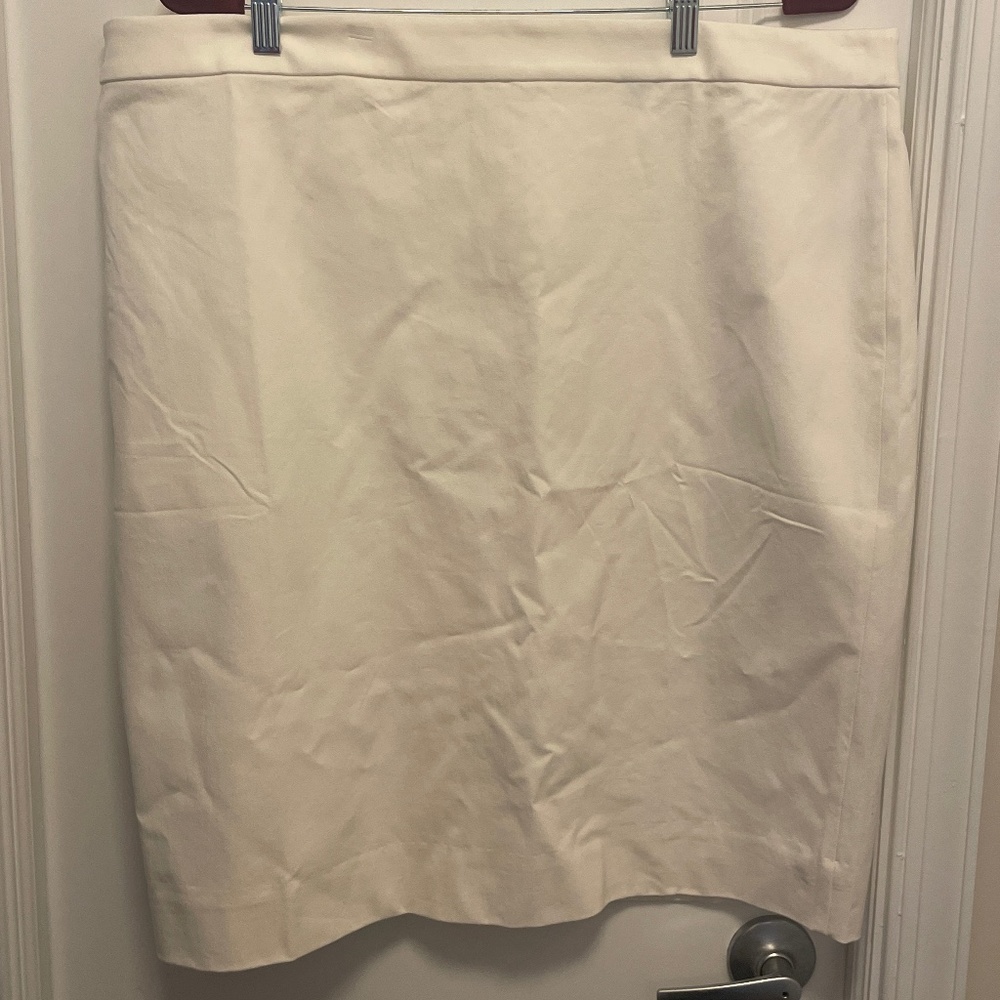 J crew No. 2 Pencil skirt in bi-stretch cotton size 18